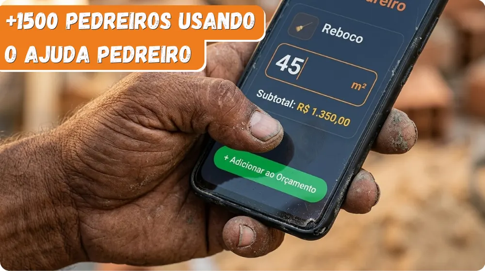 +1500 pedreiros usando o Ajuda Pedreiro